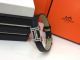 Perfect Replica Hermes Leather Bracelet-Black And Diamond (2)_th.JPG